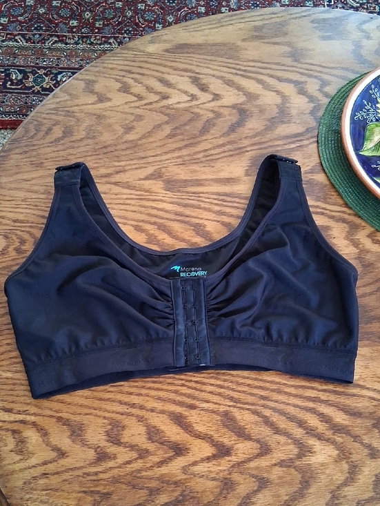 Marena Recovery Other - Marena Black Stretch Recovery Post Surgery Compression Bra Size 46/48